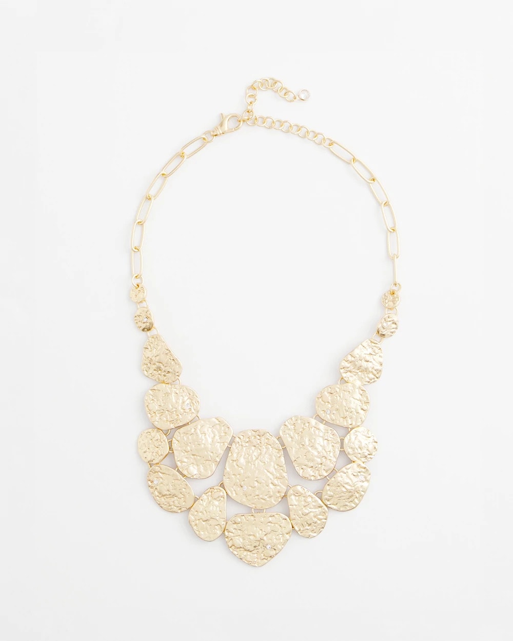 Chico's Exclusive - Molten Goldtone Bib Necklace Gold