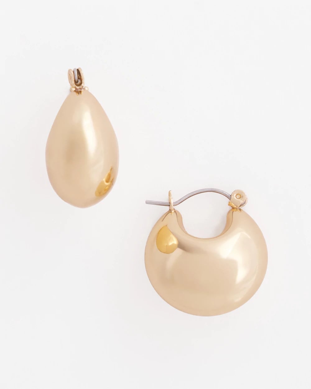 Chico's Deals - No Droop® Gold-Tone Huggie Hoop Earrings Gold