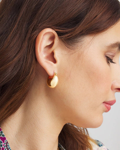 Chico's Deals - No Droop® Gold-Tone Huggie Hoop Earrings Gold