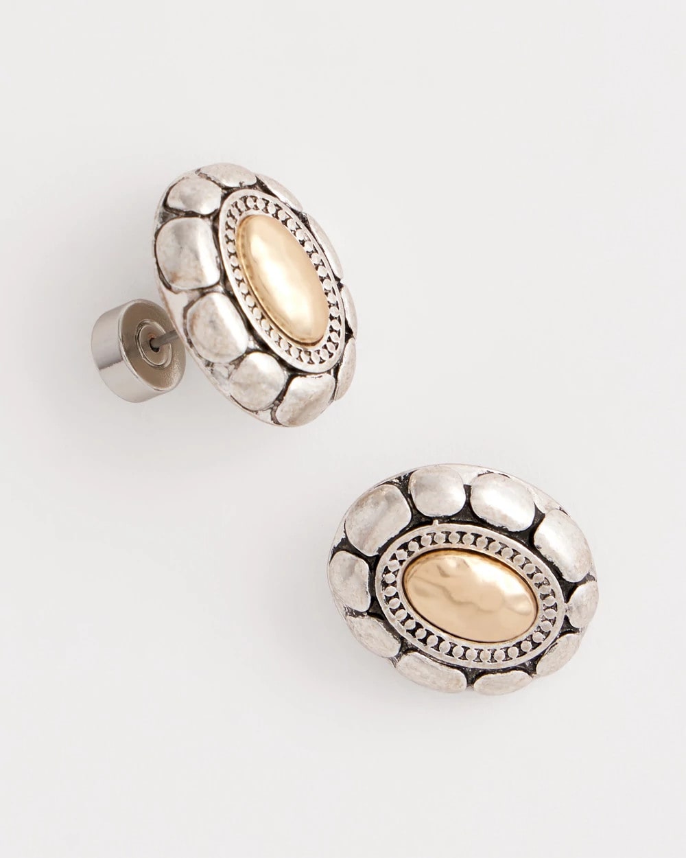 Chico's Top Pick - Mixed Metal Stud Earrings Turquoise