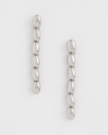 Chico's Best Price - Silver Linear Bead Earrings Silver