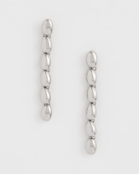 Chico's Best Price - Silver Linear Bead Earrings Silver