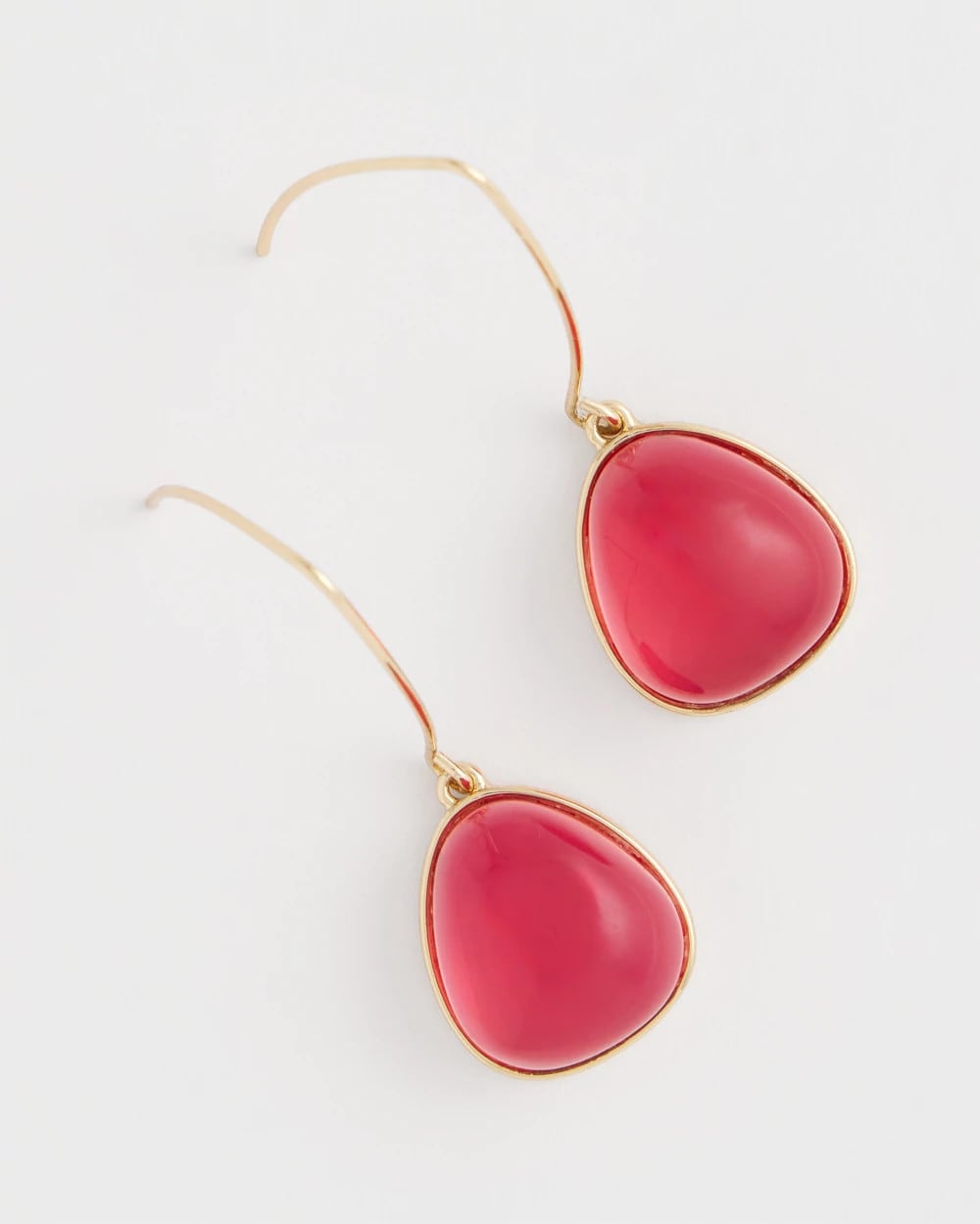 Chico's Classic - Pink Teardrop Threader Earrings Pink