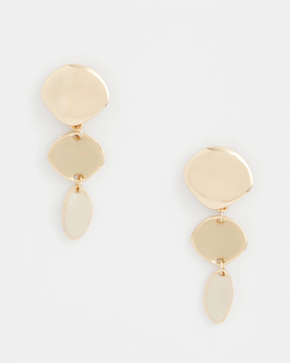 Chico's Premium - Liner Gold Drop Earrings Gold