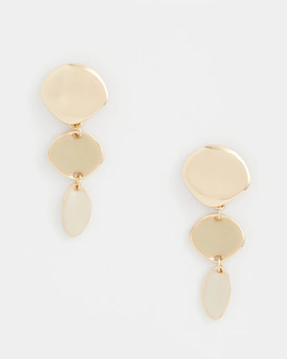 Chico's Premium - Liner Gold Drop Earrings Gold