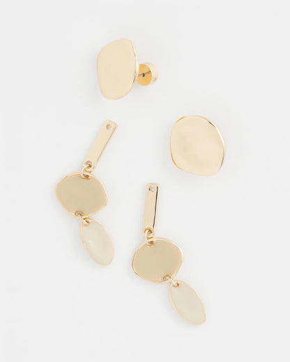Chico's Premium - Liner Gold Drop Earrings Gold