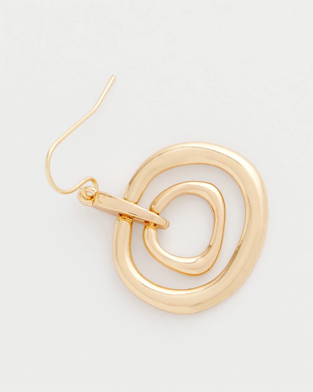 Chico's Signature - Gold Tone Drop Pendant Earrings Gold