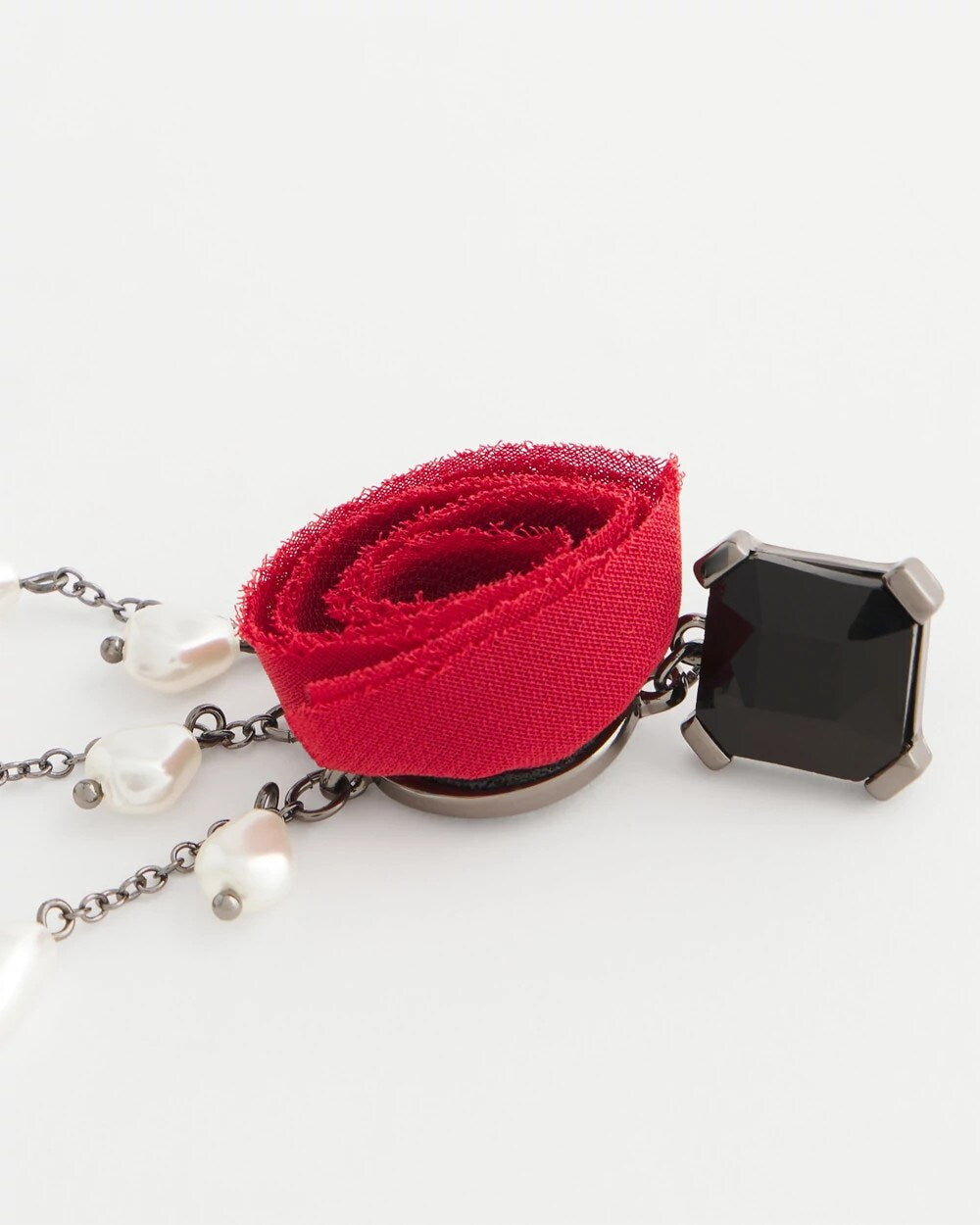 Chico's Quality - Red Rose Drop Earrings Red