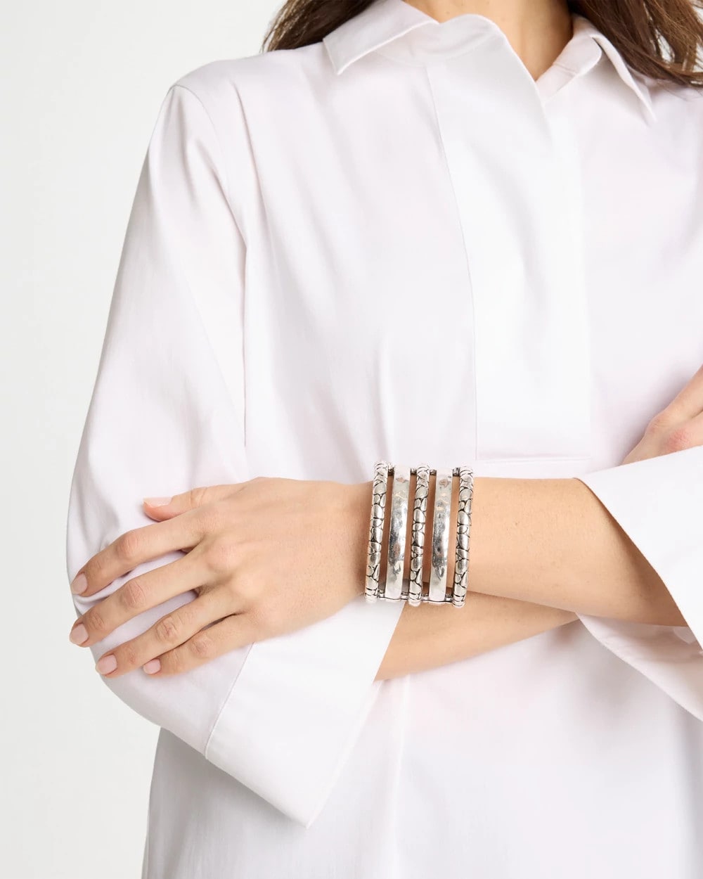 Chico's Best Seller - Silver Island Metals Cuff Bracelet Silver