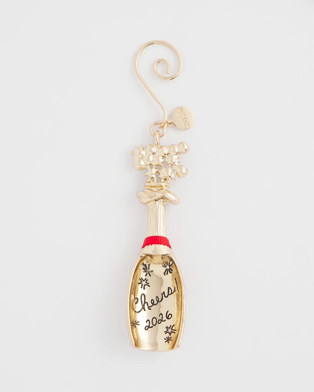 Chico's Value - Champagne Bottle Ornament Gold